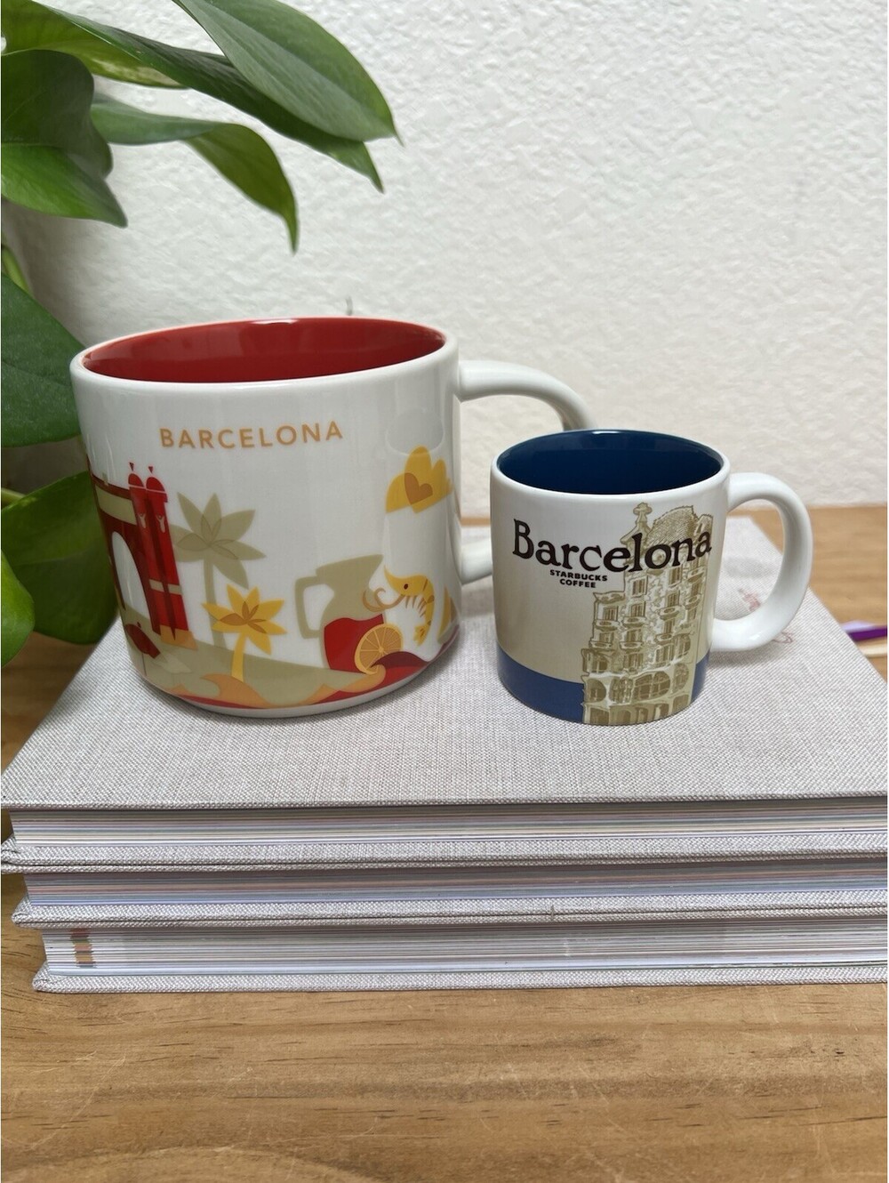 Barcelona Spain Starbucks Mugs Set Mini Global Icon & 18 Oz You Are Here Vintage